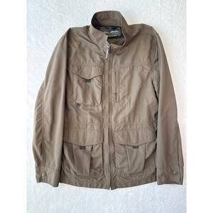 Eddie Bauer Travex Jacket Men Size Large Utility Mock Neck Windbreaker